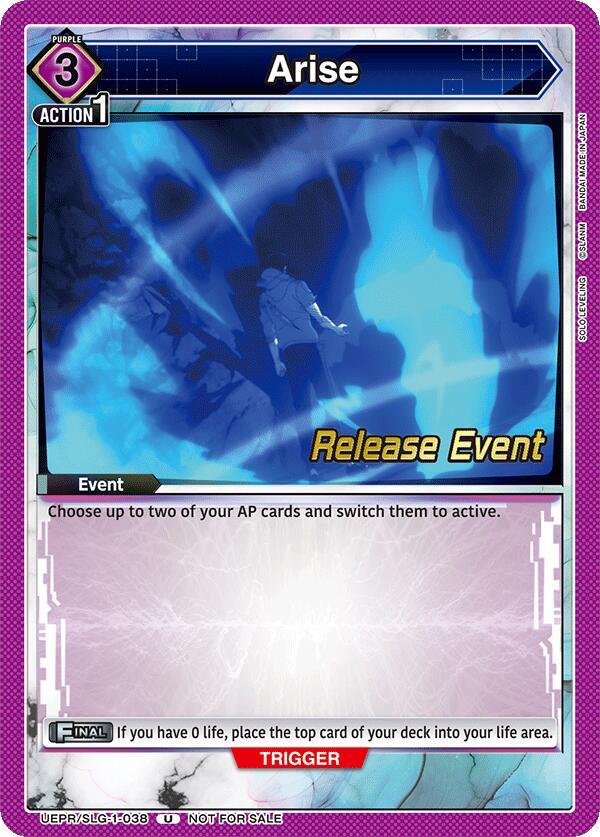 Arise (UE17BT/SLG-1-038) [UE17BT: SOLO LEVELING Release Event Cards]