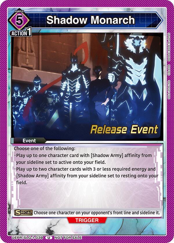 Shadow Monarch (UE17BT/SLG-1-039) [UE17BT: SOLO LEVELING Release Event Cards]