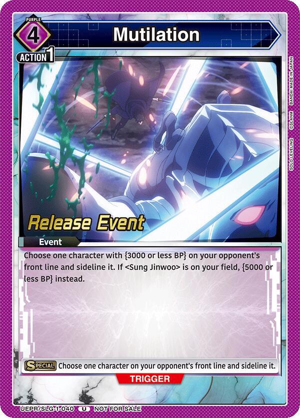 Mutilation (UE17BT/SLG-1-040) [UE17BT: SOLO LEVELING Release Event Cards]