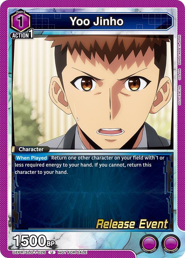 Yoo Jinho (026) (UE17BT/SLG-1-026) [UE17BT: SOLO LEVELING Release Event Cards]