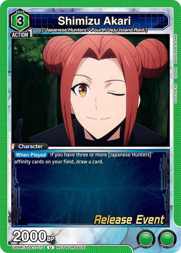 Shimizu Akari (UE17BT/SLG-1-072) [UE17BT: SOLO LEVELING Release Event Cards]