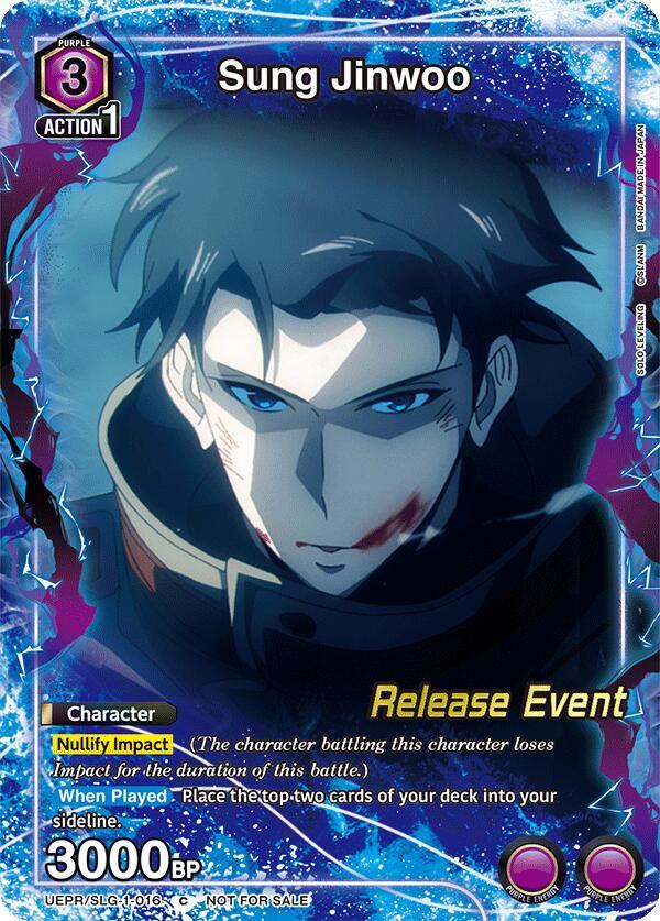 Sung Jinwoo (016) (Release Event Participation) (UE17BT/SLG-1-016) [UE17BT: SOLO LEVELING Release Event Cards]