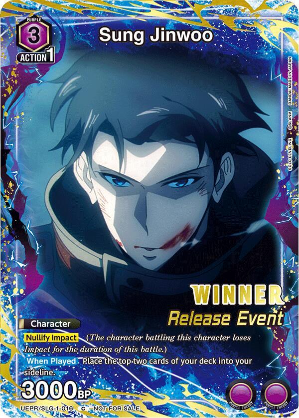 Sung Jinwoo (016) (Release Event Winner) (UE17BT/SLG-1-016) [UE17BT: SOLO LEVELING Release Event Cards]