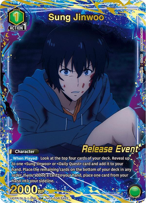 Sung Jinwoo (046) (U*) (UE17BT/SLG-1-046) [UE17BT: SOLO LEVELING Release Event Cards]