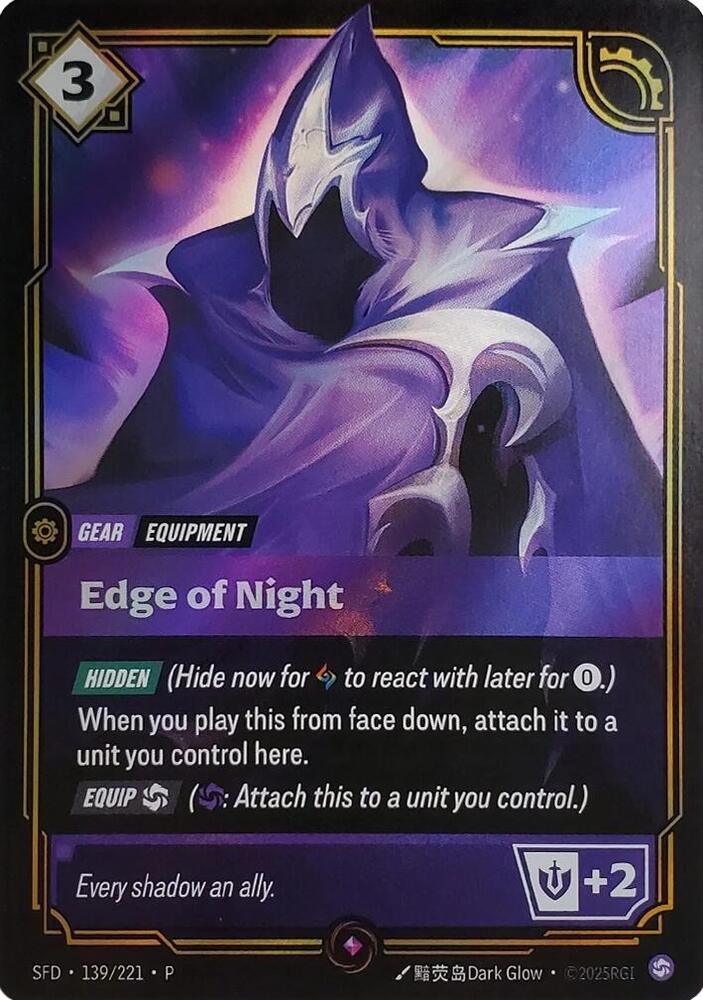 Edge of Night (Top 8) (139/221) [Riftbound Organized Play Promotional Cards]