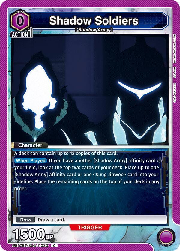 Shadow Soldiers (Box Topper Foil) (UE17BT/SLG-1-030) [UE17BT: SOLO LEVELING]