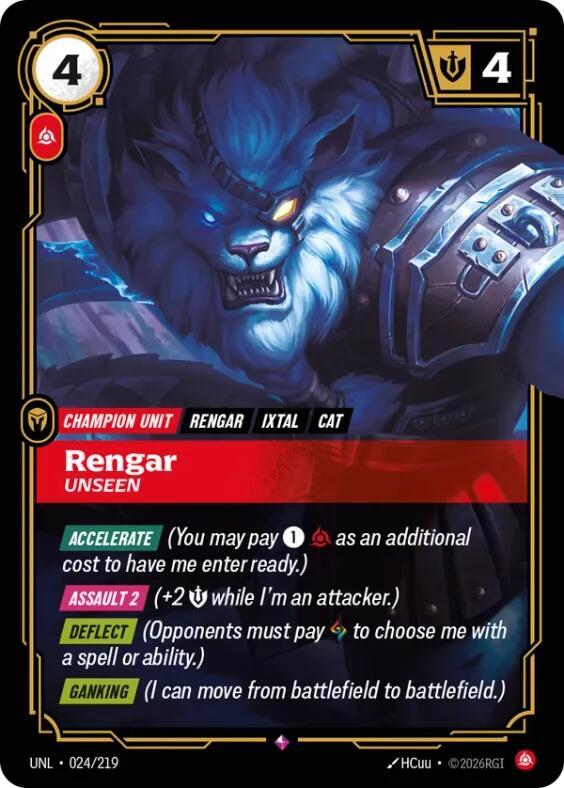 Rengar, Unseen (024/219) [Unleashed]
