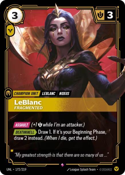 LeBlanc, Fragmented (172/219) [Unleashed]