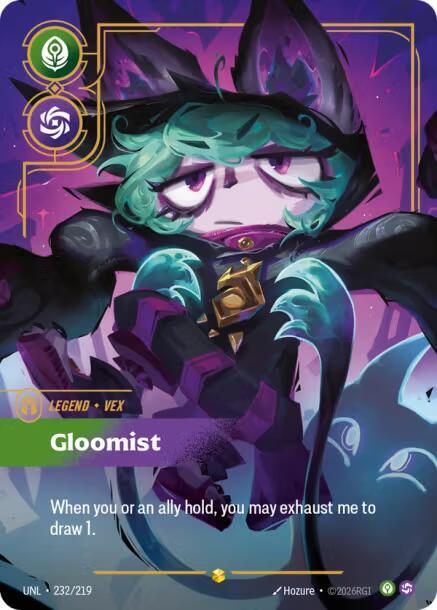 Vex, Gloomist (Overnumbered) (232/219) [Unleashed]