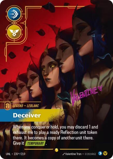LeBlanc, Deceiver (Signature) (235*/219) [Unleashed]
