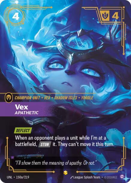 Vex, Apathetic (Alternate Art) (150a/219) [Unleashed]