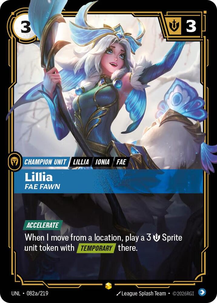 Lillia - Fae Fawn (Alternate Art) (082a/219) [Unleashed]