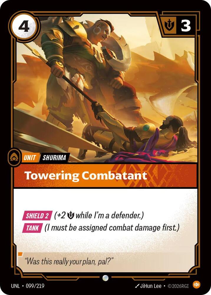 Towering Combatant (099/219) [Unleashed]