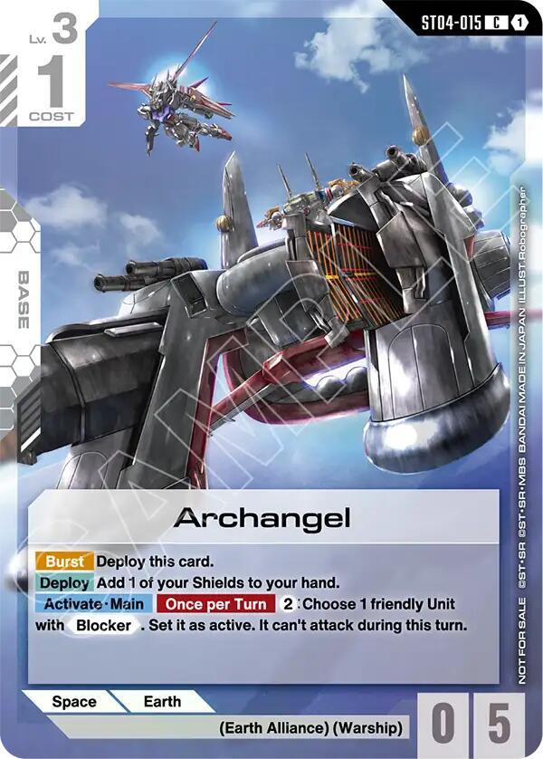 Archangel (Store Tournament Participant Pack 04) (ST04-015) [Gundam Promotional Cards]