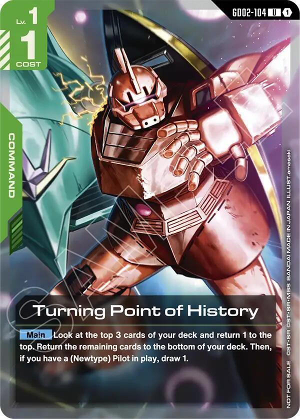 Turning Point of History (Store Tournament Participant Pack 04) (GD02-104) [Gundam Promotional Cards]