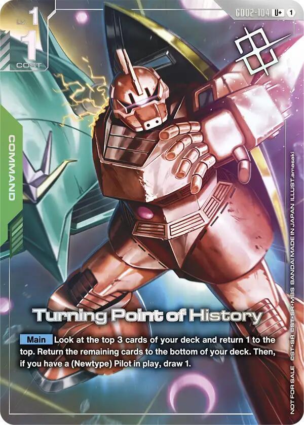Turning Point of History (Store Tournament Winner Pack 04) (GD02-104) [Gundam Promotional Cards]