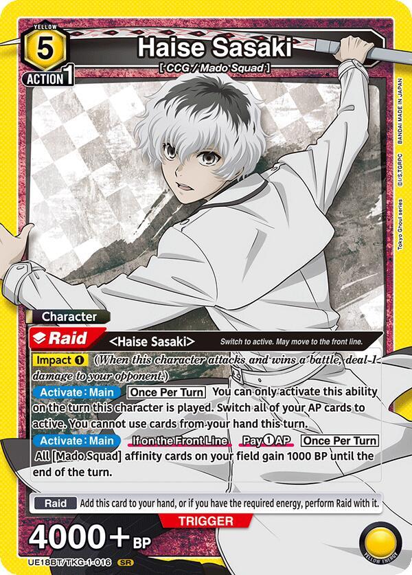 Haise Sasaki (016) (UE18BT/TKG-1-016) [UE18BT: Tokyo Ghoul]