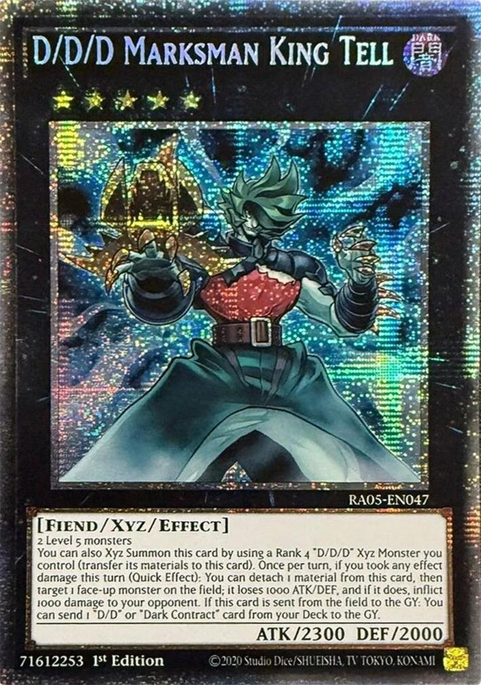 D/D/D Marksman King Tell (Starlight Rare) [RA05-EN047] Starlight Rare