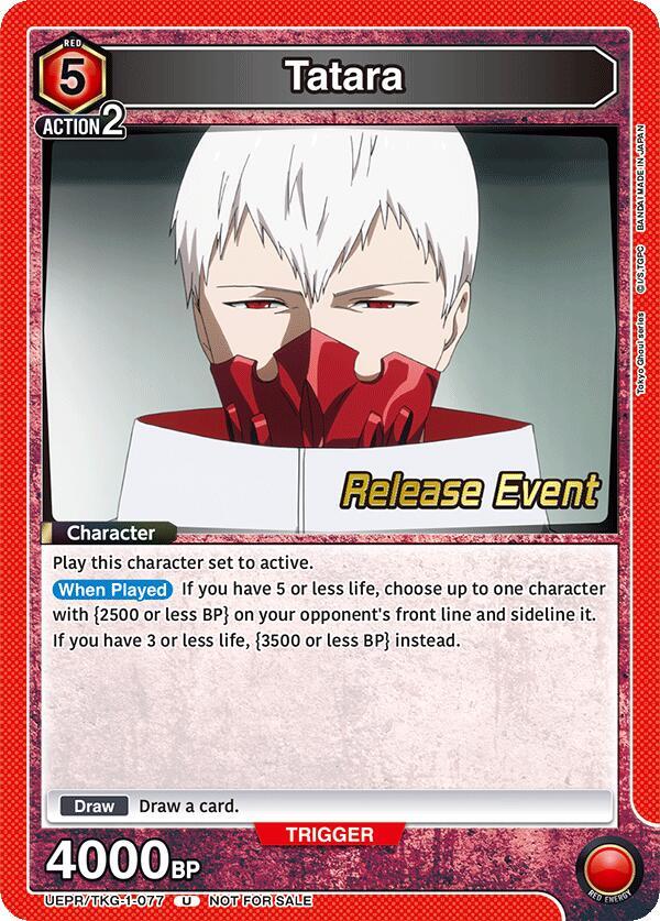 Tatara (UEPR/TKG-1-077) [UE18BT: Tokyo Ghoul Release Event Cards]