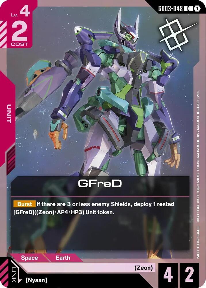 GFreD (Judge Pack 02) (GD03-048) [Gundam Promotional Cards]