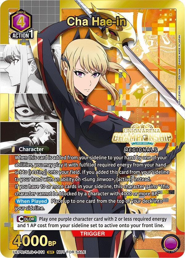 Cha Hae-in (Regionals 26-27) (UEPR/SLG-1-011) [Union Arena Promotion Cards]