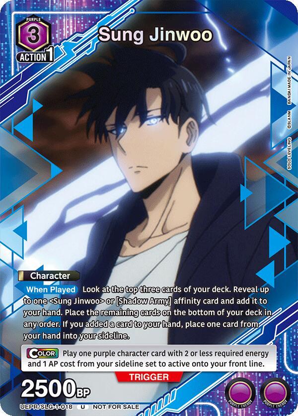 Sung Jinwoo (018) (UEPR/SLG-1-018) [Union Arena Promotion Cards]
