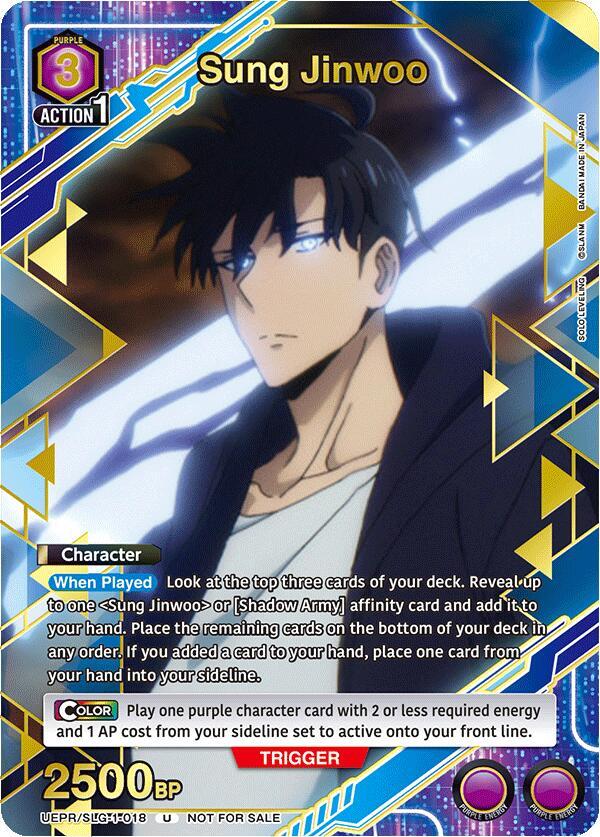 Sung Jinwoo (018) (Gold) (UEPRSLG-1-018) [Union Arena Promotion Cards]