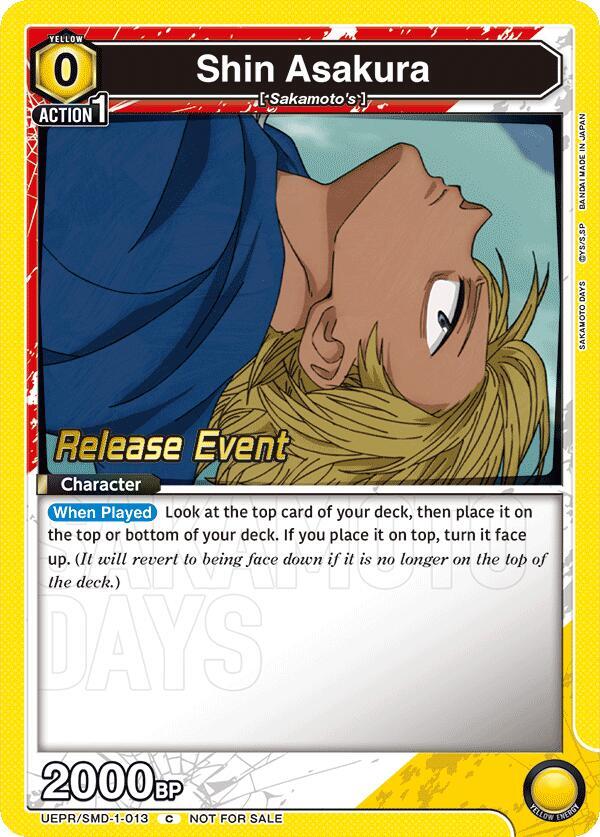 Shin Asakura (013) (UE19BT/SMD-1-013) [UE19BT: SAKAMOTO DAYS Release Event Cards]