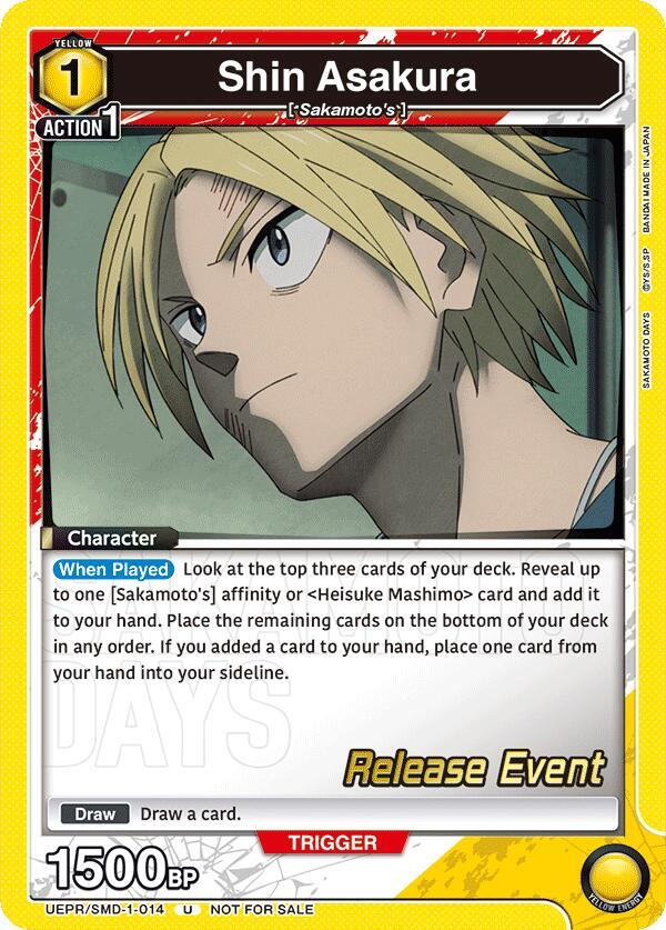 Shin Asakura (014) (UE19BT/SMD-1-014) [UE19BT: SAKAMOTO DAYS Release Event Cards]