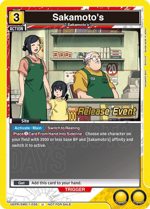 Sakamoto's (UE19BT/SMD-1-035) [UE19BT: SAKAMOTO DAYS Release Event Cards]