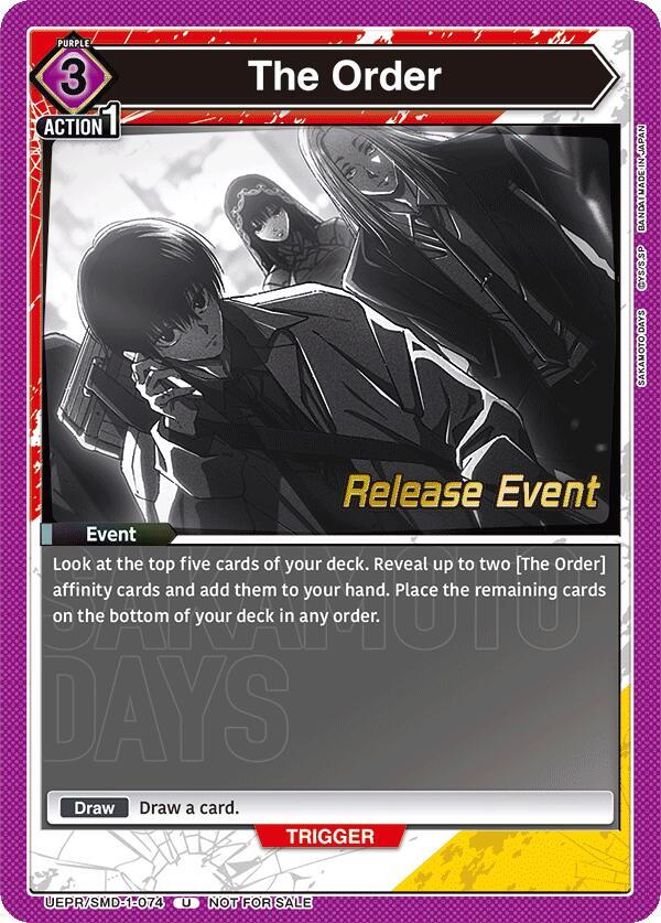 The Order (UE19BT/SMD-1-074) [UE19BT: SAKAMOTO DAYS Release Event Cards]