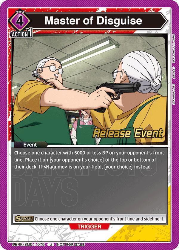 Master of Disguise (UE19BT/SMD-1-079) [UE19BT: SAKAMOTO DAYS Release Event Cards]