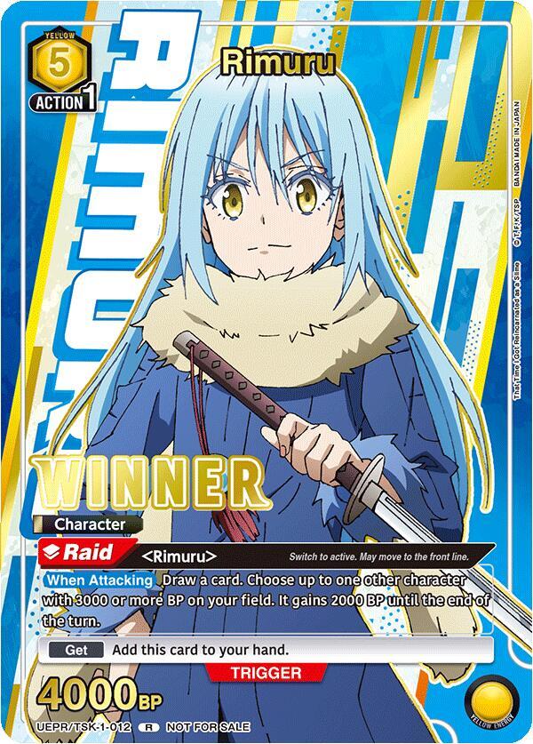 Rimuru (012) (Winner) (UEPR/TSK-1-012) [Union Arena Promotion Cards]