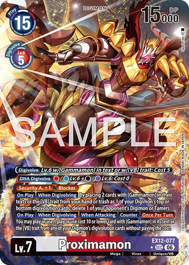 Proximamon [EX12-077] (Alternate Art) [Digital World Shambala]
