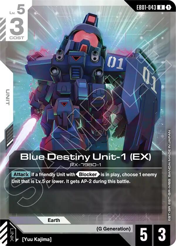 Blue Destiny Unit-1 (EX) (EB01-043) [Eternal Nexus]