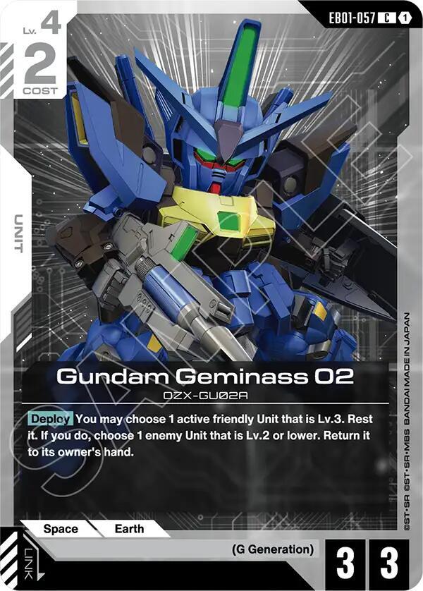 Gundam Geminass 02 (EB01-057) [Eternal Nexus]