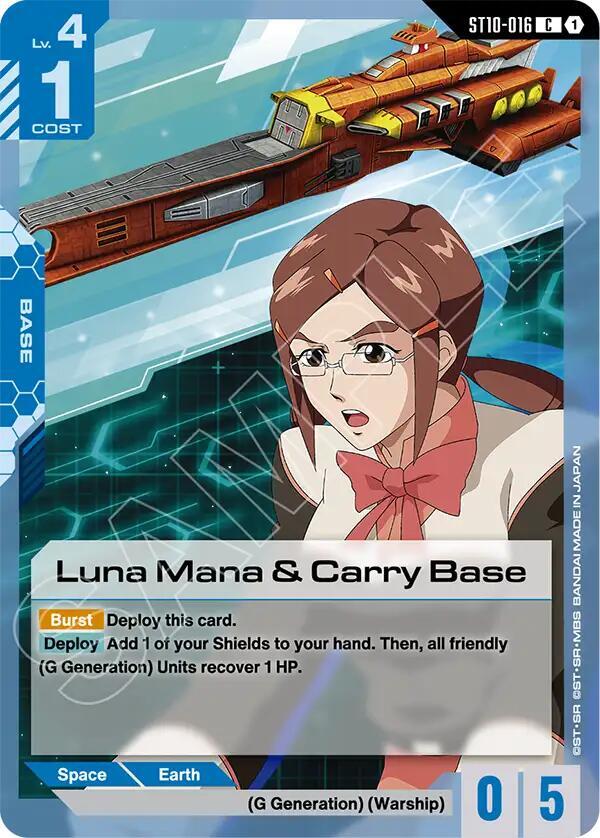 Luna Mana & Carry Base (ST10-016) [Starter Deck 10: Generation Pulse]