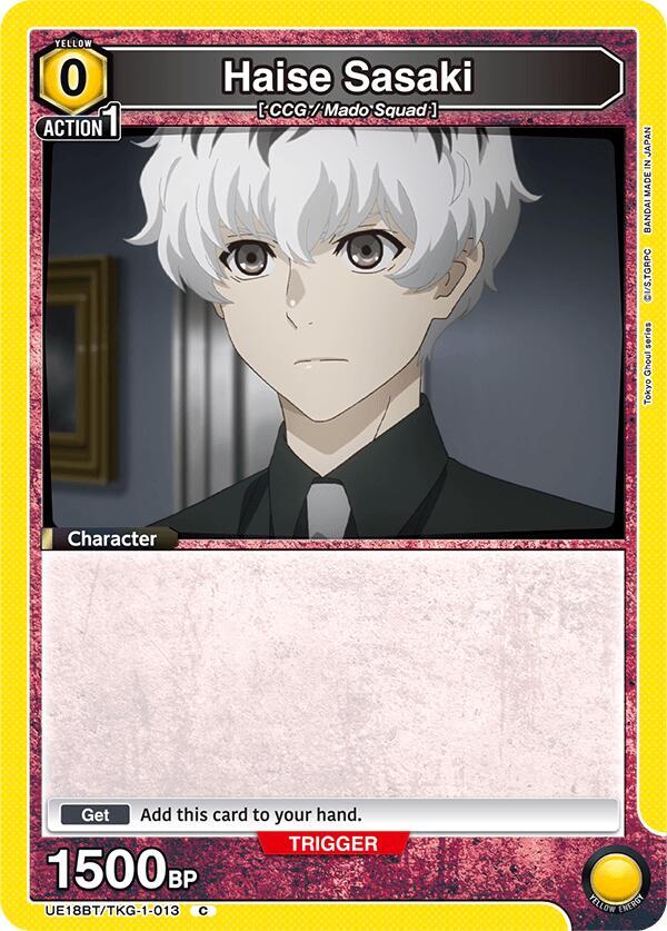Haise Sasaki (Box Topper Foil) (UE18BT/TKG-1-013) [UE18BT: Tokyo Ghoul]