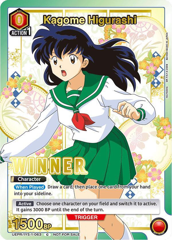 Kagome Higurashi (Winner) (UEPR/IYS-1-063) [Union Arena Promotion Cards]