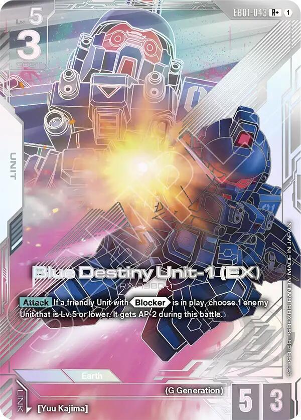 Blue Destiny Unit-1 (EX) (R+) (EB01-043) [Eternal Nexus]