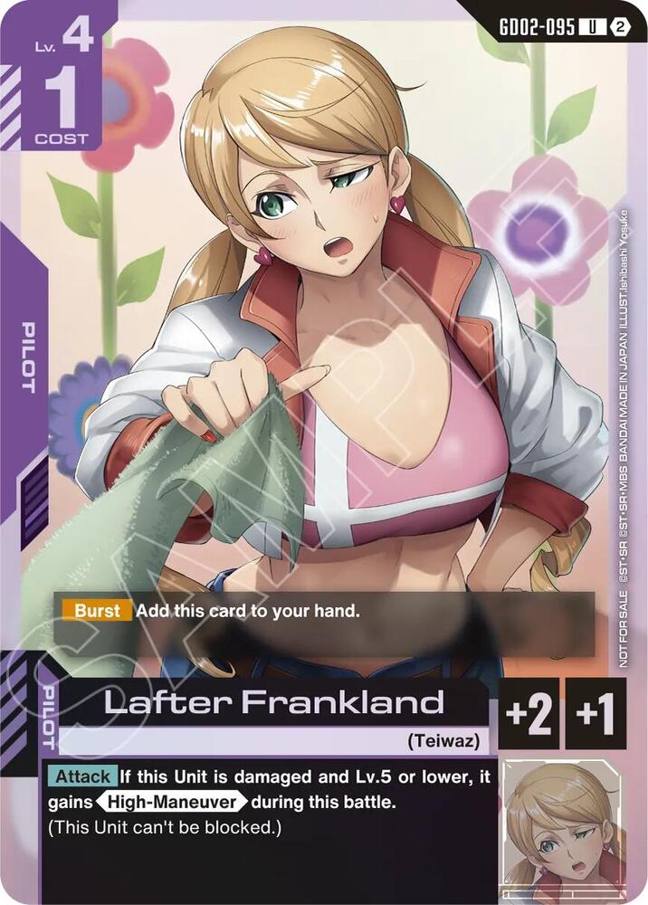 Lafter Frankland (Store Tournament Participation Pack 05) (GD02-095) [Gundam Promotional Cards]