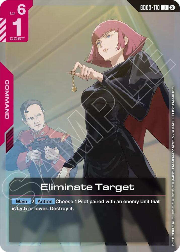 Eliminate Target (Store Tournament Participation Pack 05) (GD03-110) [Gundam Promotional Cards]
