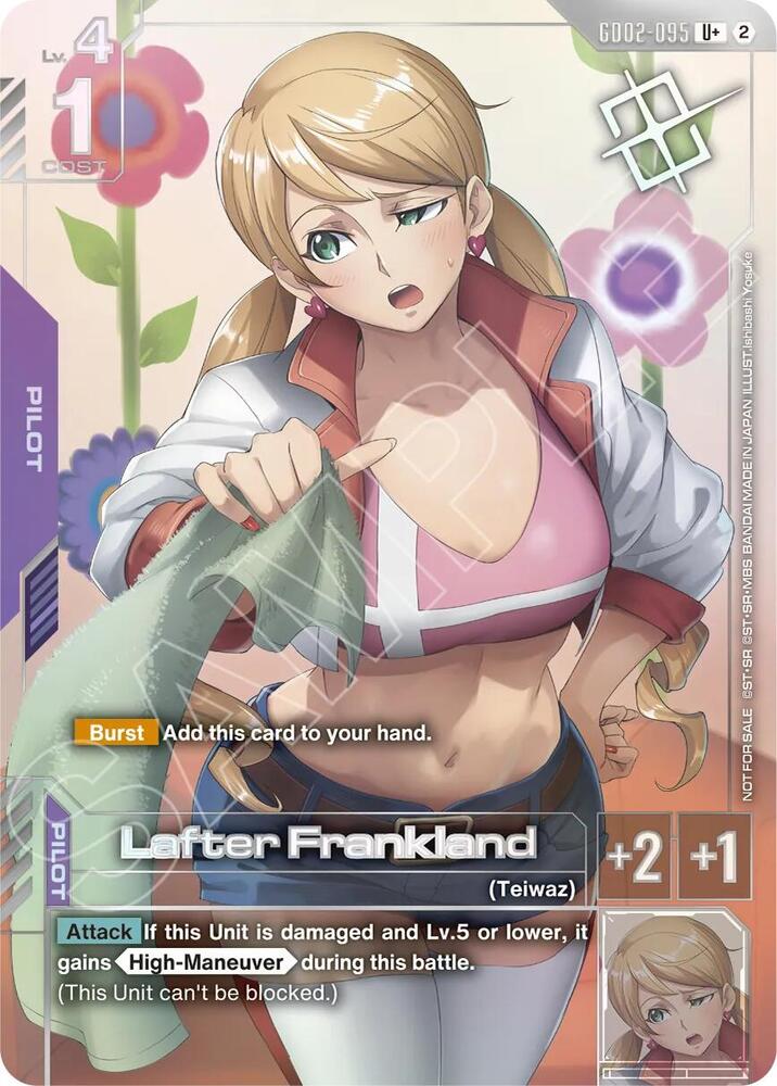 Lafter Frankland (Store Tournament Winner Pack 05) (GD02-095) [Gundam Promotional Cards]
