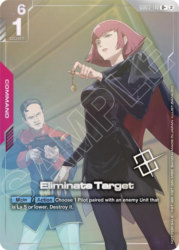 Eliminate Target (Store Tournament Winner Pack 05) (GD03-110) [Gundam Promotional Cards]