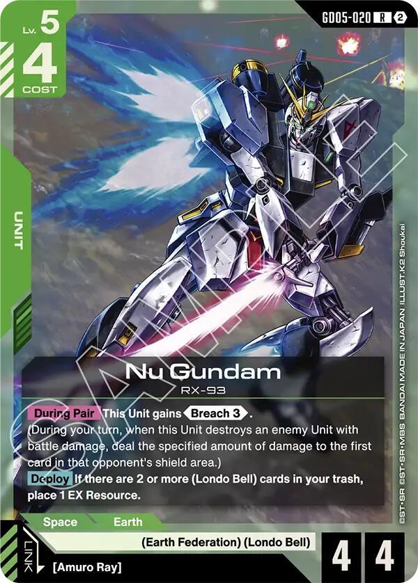 Nu Gundam (GD05-020) (GD05-020) [Freedom Ascension]