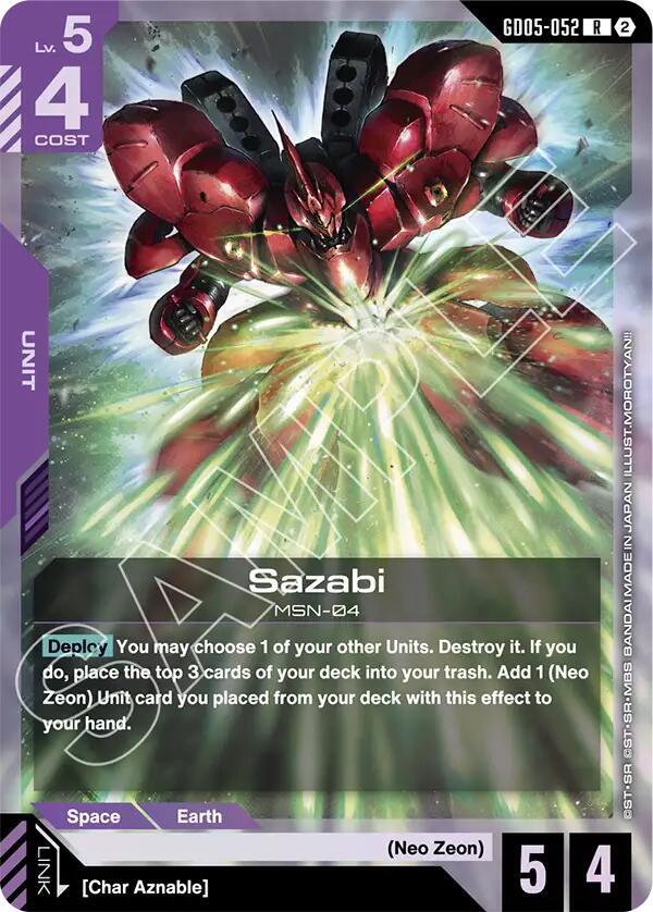 Sazabi (GD05-052) (GD05-052) [Freedom Ascension]