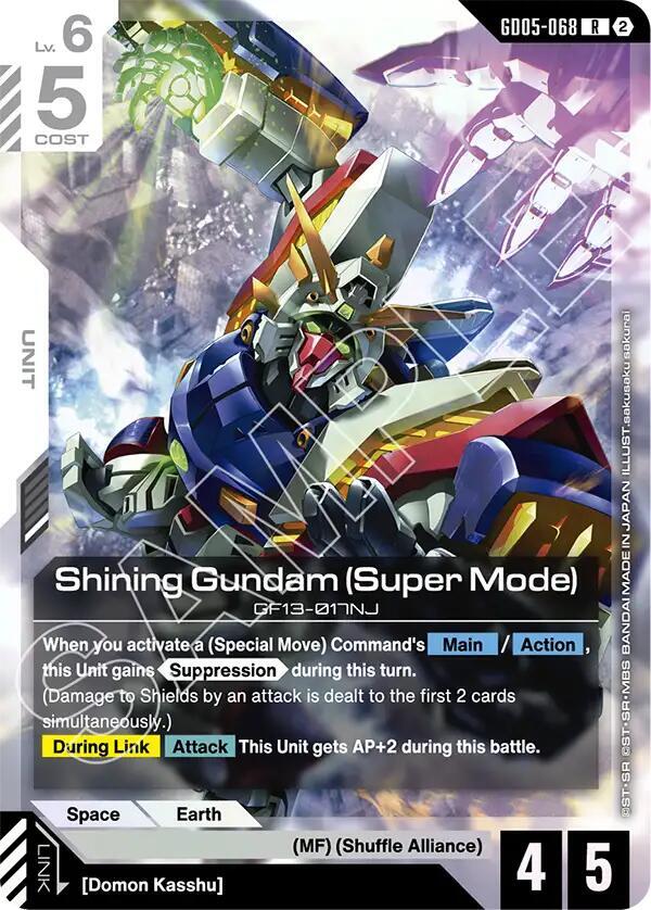 Shining Gundam (Super Mode) (GD05-068) [Freedom Ascension]