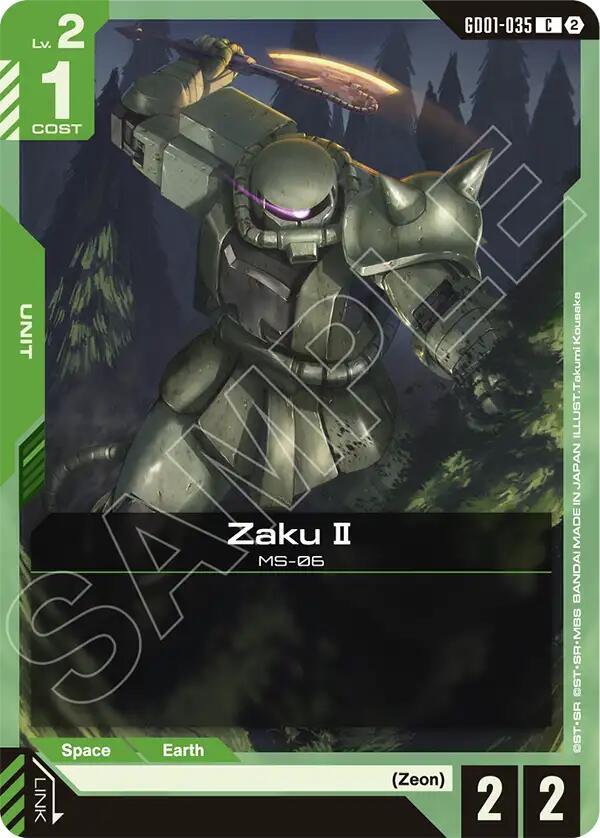 Zaku II (GD01-035) [Deck Build Box Freedom Ascension]