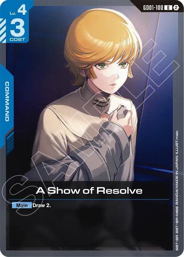 A Show of Resolve (GD01-100) [Deck Build Box Freedom Ascension]