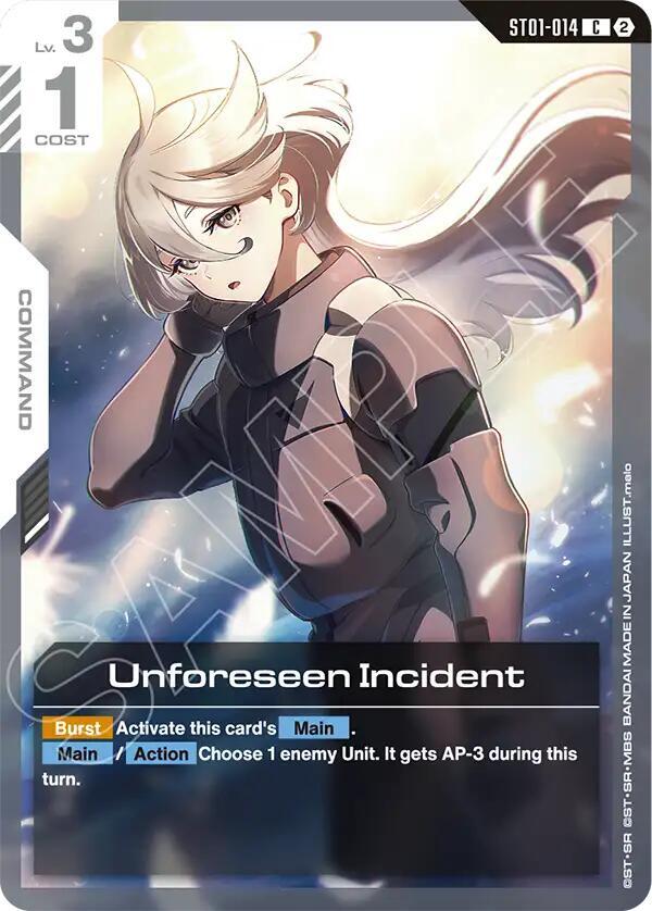 Unforeseen Incident (ST01-014) [Deck Build Box Freedom Ascension]